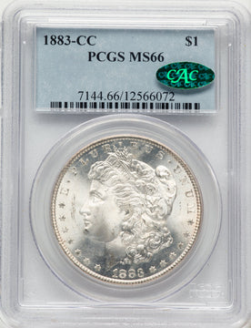 1883-CC CAC Morgan Dollar PCGS MS66
