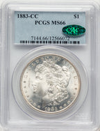 1883-CC CAC Morgan Dollar PCGS MS66