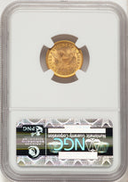 1901 $2.50 CAC Liberty Quarter Eagle NGC MS64