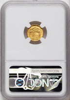 1922 G$1 Grant No Star Commemorative Gold NGC MS66