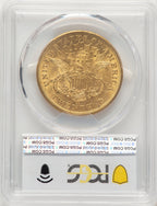 1876-CC $20 Liberty Double Eagle PCGS AU55