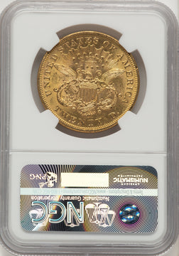 1873 $20 OPEN 3 CAC Liberty Double Eagle NGC MS61