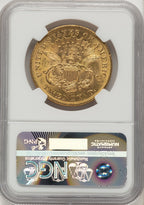 1873 $20 OPEN 3 CAC Liberty Double Eagle NGC MS61