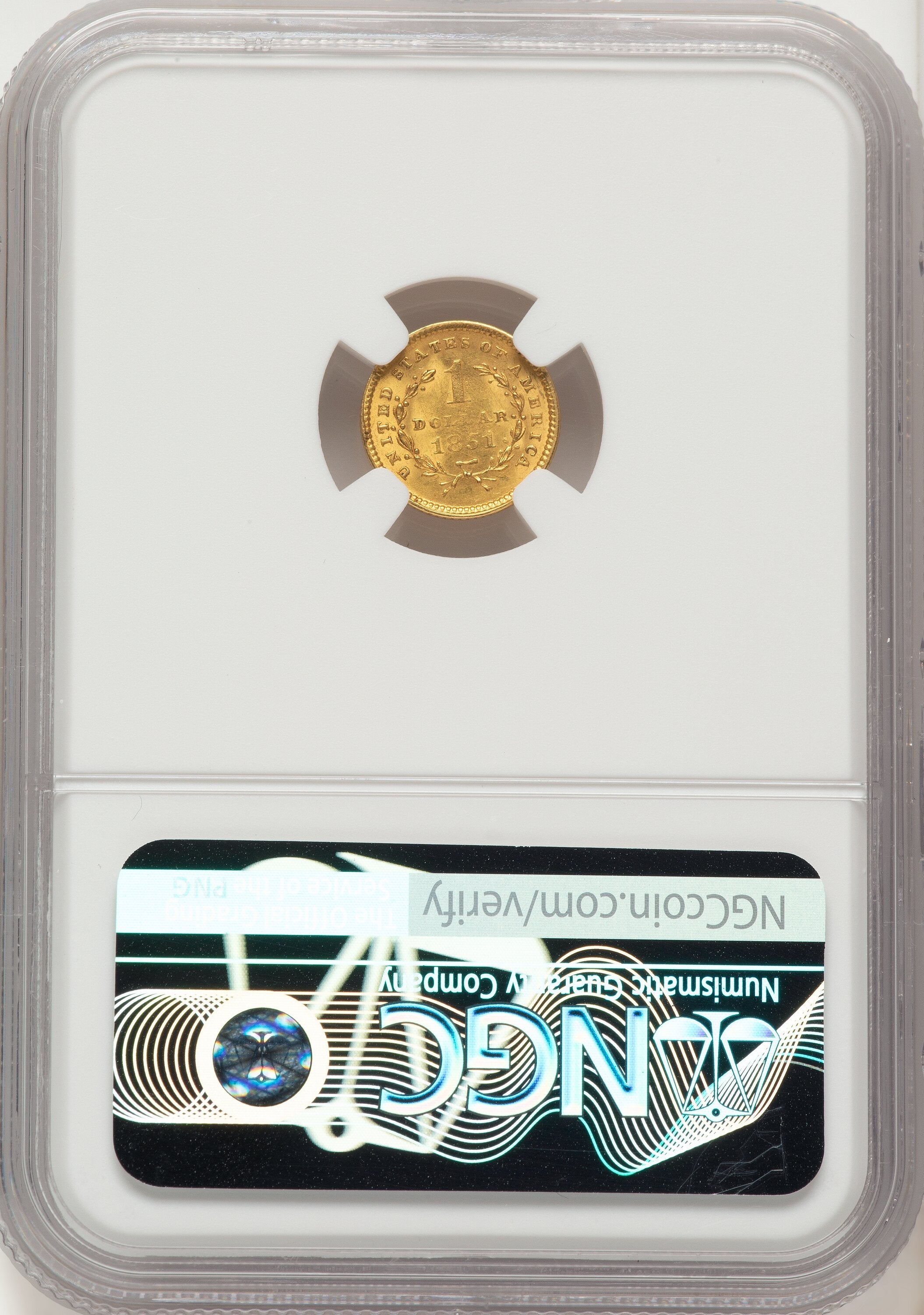 1851 G$1 Gold Dollar NGC MS64 | LCR Coin