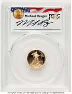 2015-W Proof Gold Eagle 1/10 oz Reagan Legacy Series Michael Reagan PCGS PR70
