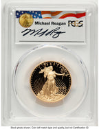 2020-W Proof Gold Eagle 1/2 oz FDI Reagan Legacy Series Michael Reagan PCGS PR70