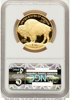 2010-W Proof Gold Buffalo 1 oz ER Blue NGC PF70