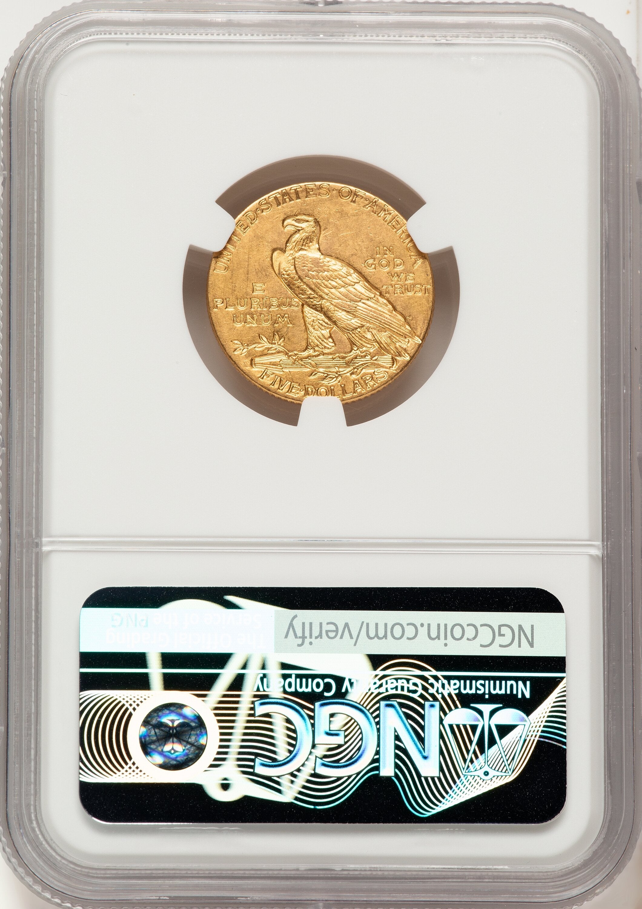 1913-S $5 Indian Half Eagle NGC AU58