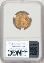 1909 $5 Indian Half Eagle NGC MS64