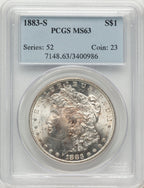 1883-S Morgan Dollar PCGS MS63