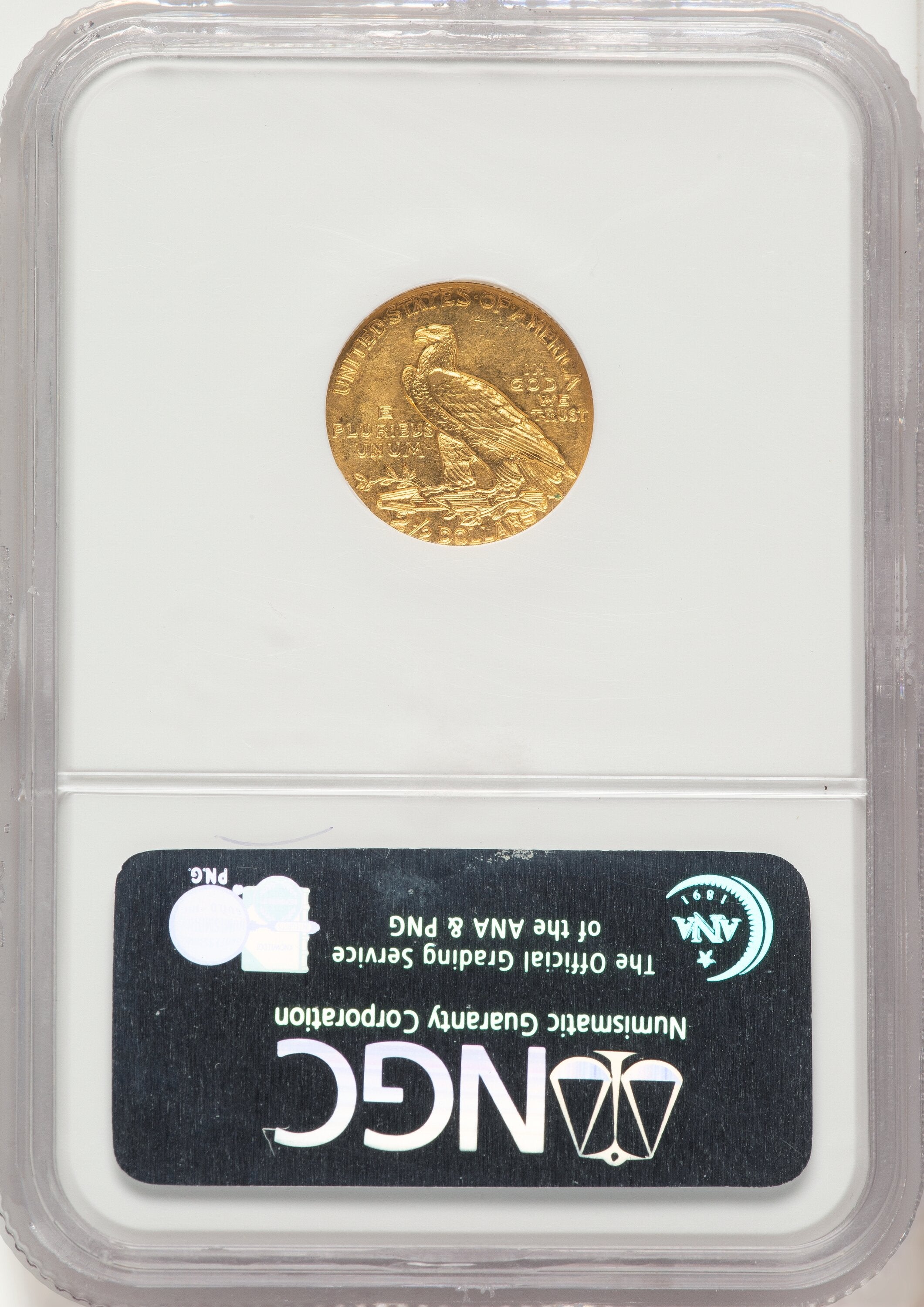 1908 $2.50 Indian Quarter Eagle NGC MS62