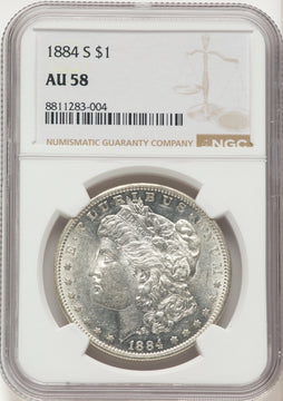 1884-S Morgan Dollar NGC AU58