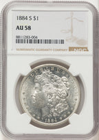 1884-S Morgan Dollar NGC AU58