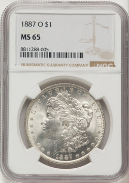 1887-O Morgan Dollar NGC MS65