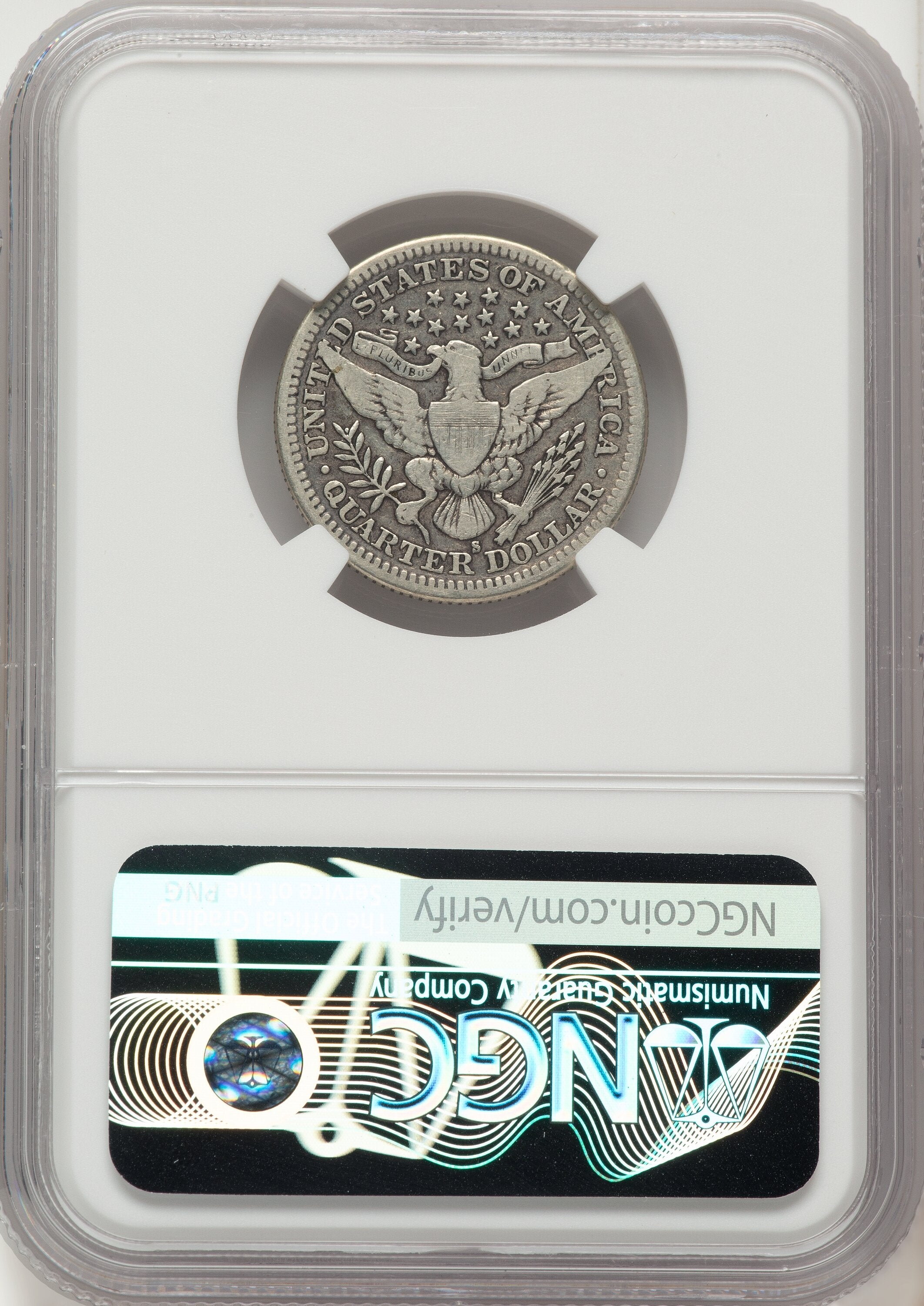 1913-S 25C Barber Quarter NGC F12