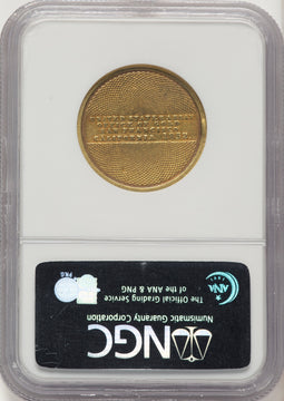 1852 $10 Assay Office Territorial Gold NGC AU50