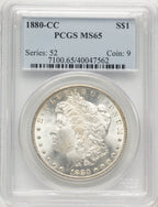 1880-CC Morgan Dollar PCGS MS65