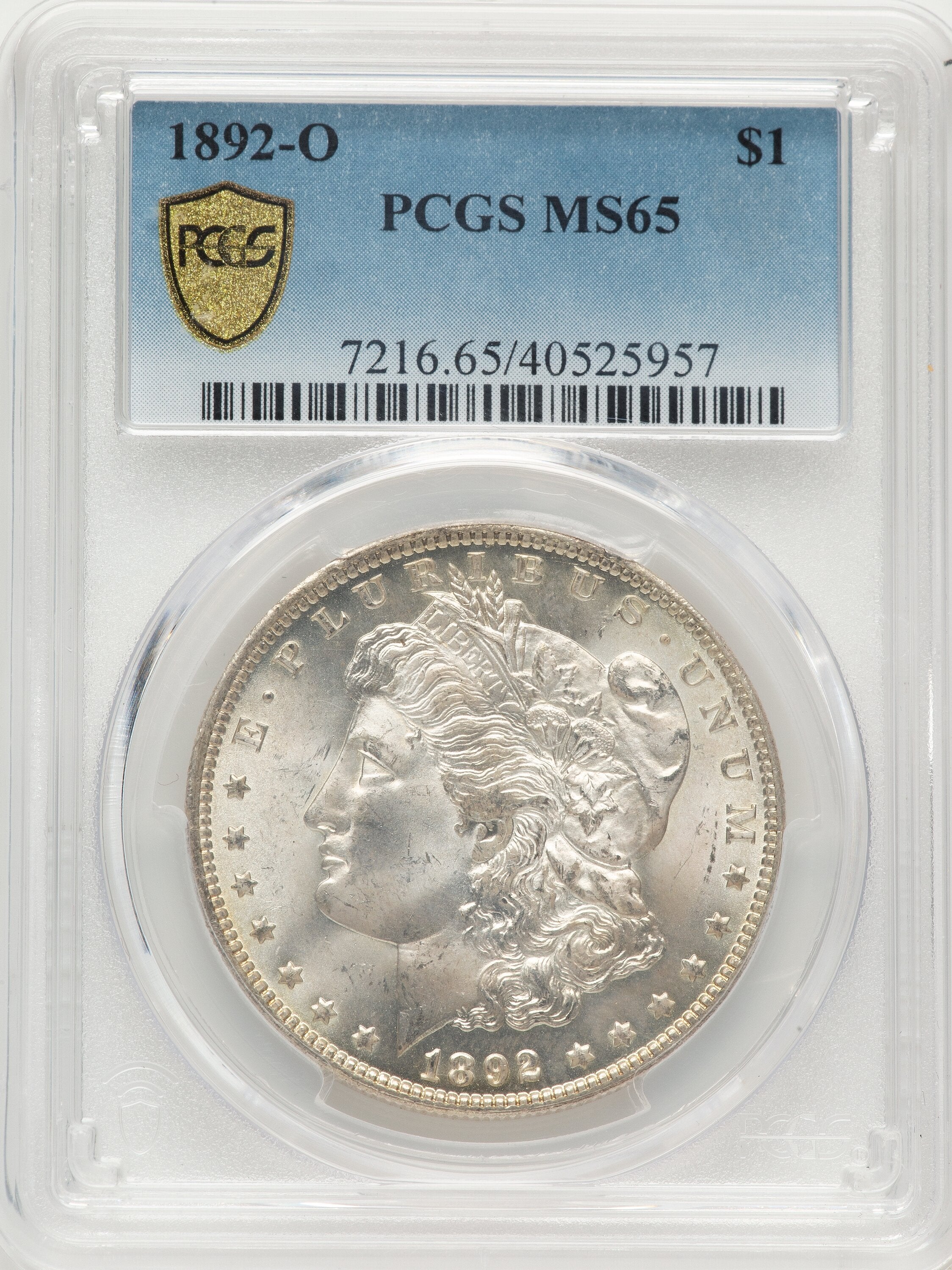 1892-O Morgan Dollar PCGS MS65