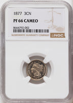 1877 3CN CA Proof Three Cent Nickel NGC PR66