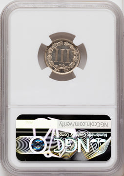 1877 3CN CA Proof Three Cent Nickel NGC PR66