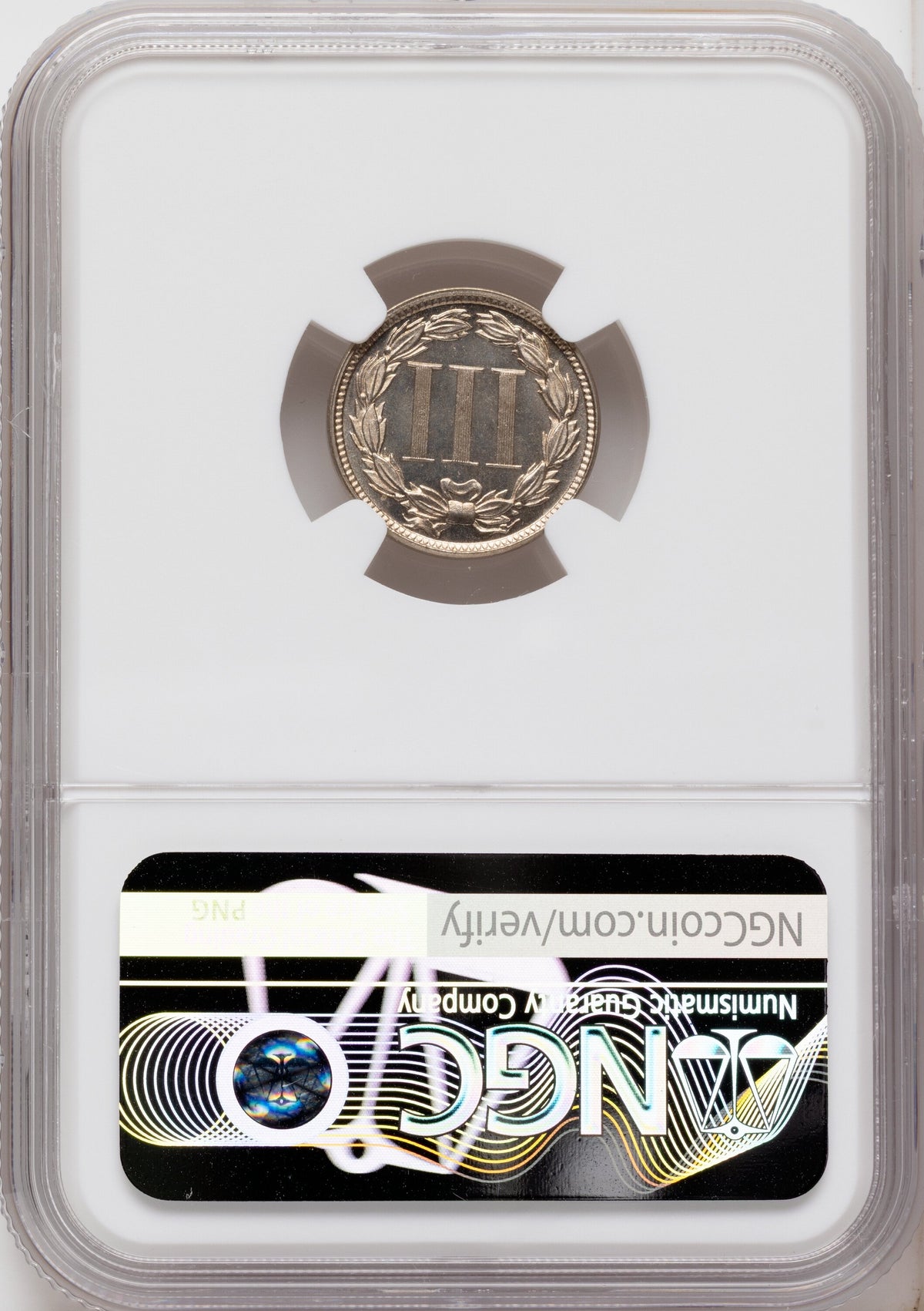 1877 3CN CA Proof Three Cent Nickel NGC PR66