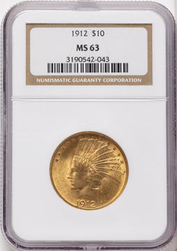 1912 $10 Indian Eagle NGC MS63