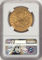 1869-S $20 Liberty Double Eagle NGC AU55