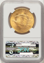 1908 $20 NO MOTTO Saint-Gaudens Double Eagle NGC MS66+