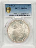 1878-CC Morgan Dollar PCGS MS66+
