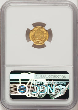 1861 G$1 Gold Dollar NGC MS62