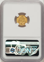 1861 G$1 Gold Dollar NGC MS62