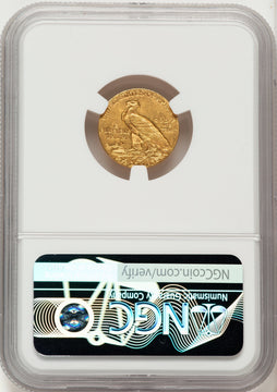 1910 $2.50 Indian Quarter Eagle NGC MS62