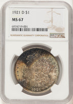 1921-D Morgan Dollar NGC MS67