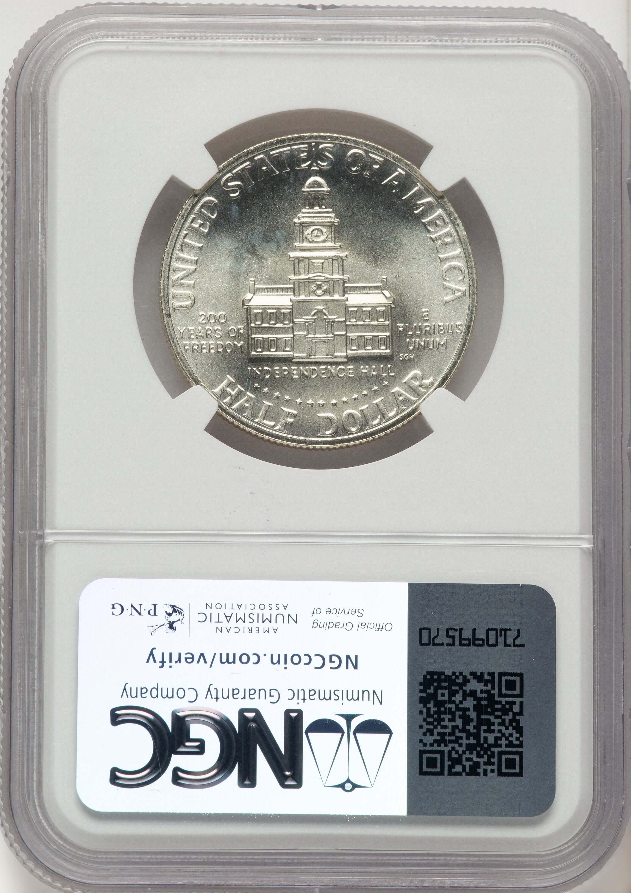 1976-S 50C Silver Kennedy Half Dollar NGC MS69