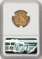 1910 $5 Indian Half Eagle NGC MS63