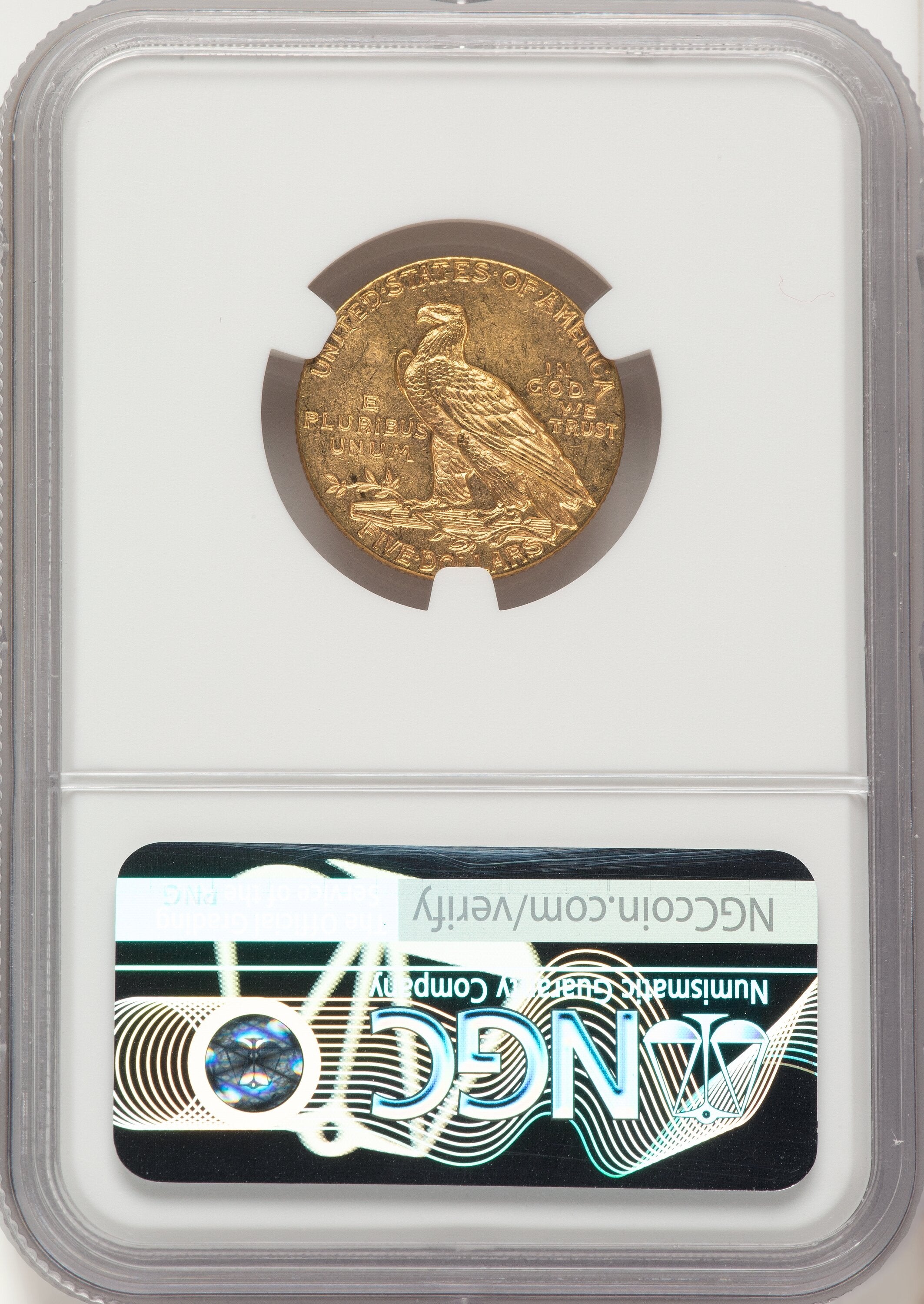 1910 $5 Indian Half Eagle NGC MS63