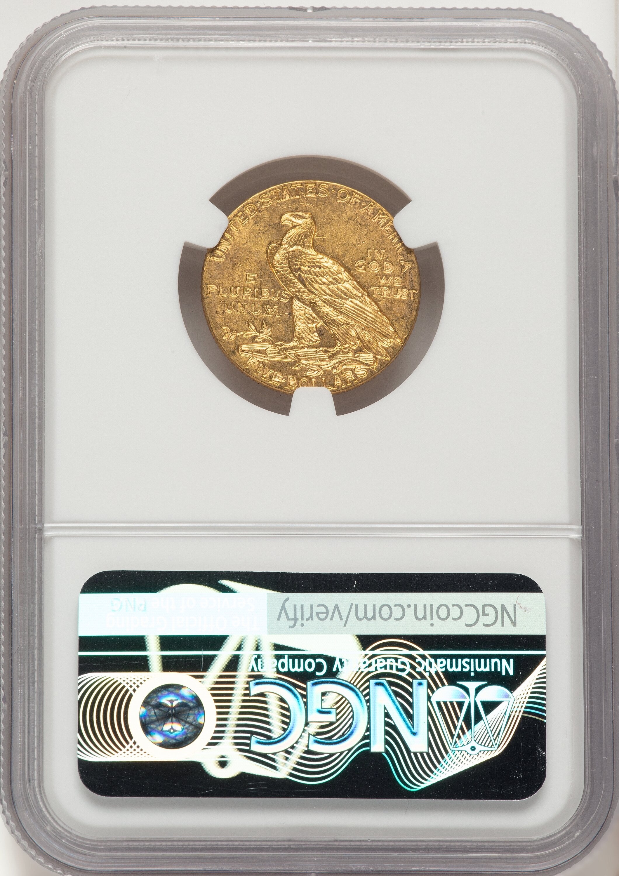 1910 $5 Indian Half Eagle NGC MS63