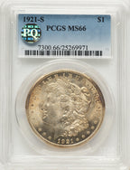 1921-S Morgan Dollar PCGS MS66