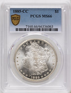 1885-CC Morgan Dollar PCGS MS66