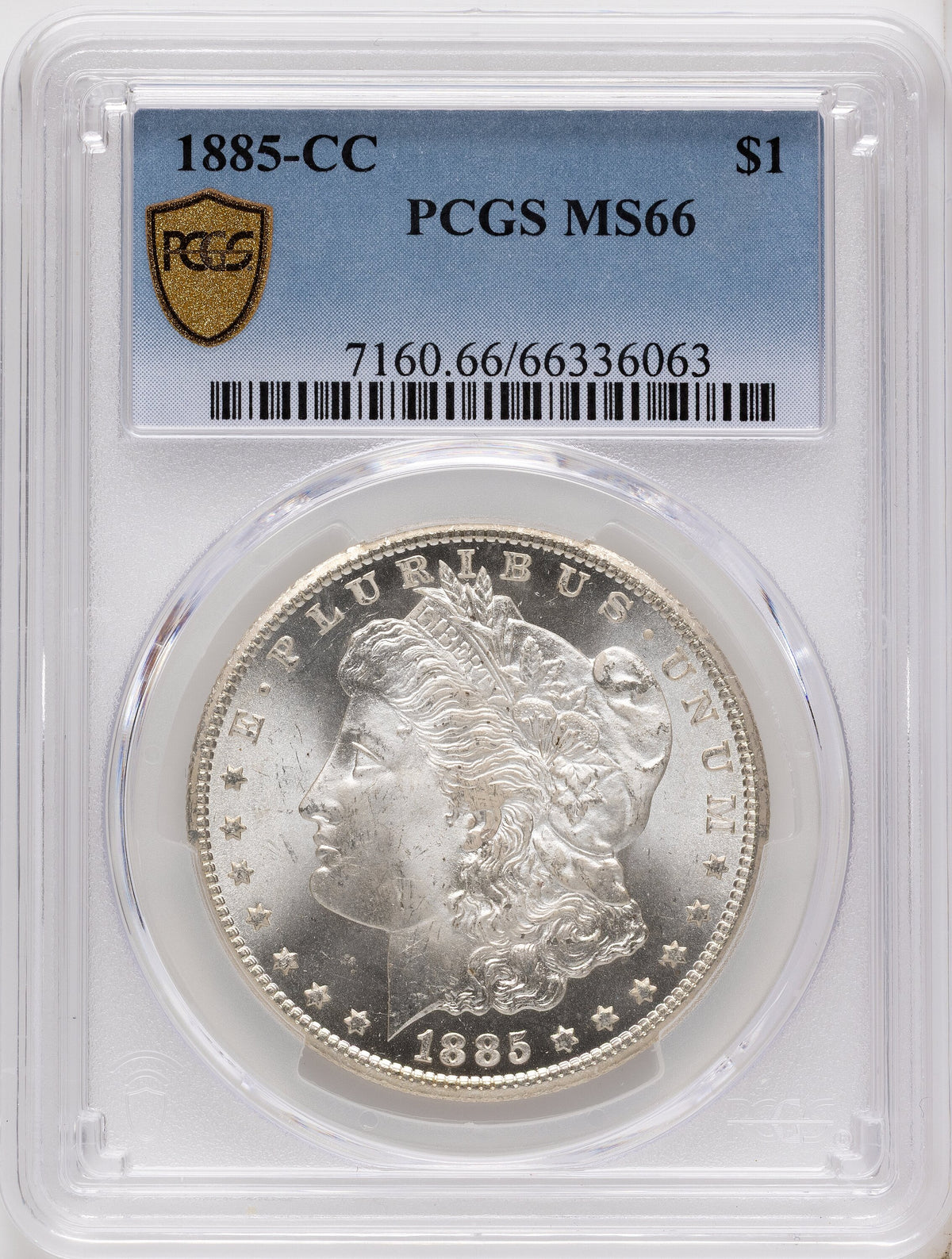 1885-CC Morgan Dollar PCGS MS66