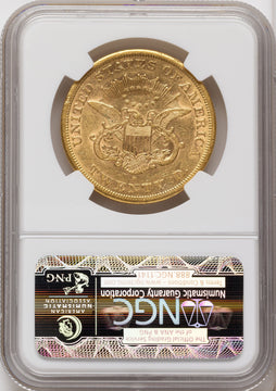 1863-S $20 Liberty Double Eagle NGC XF45