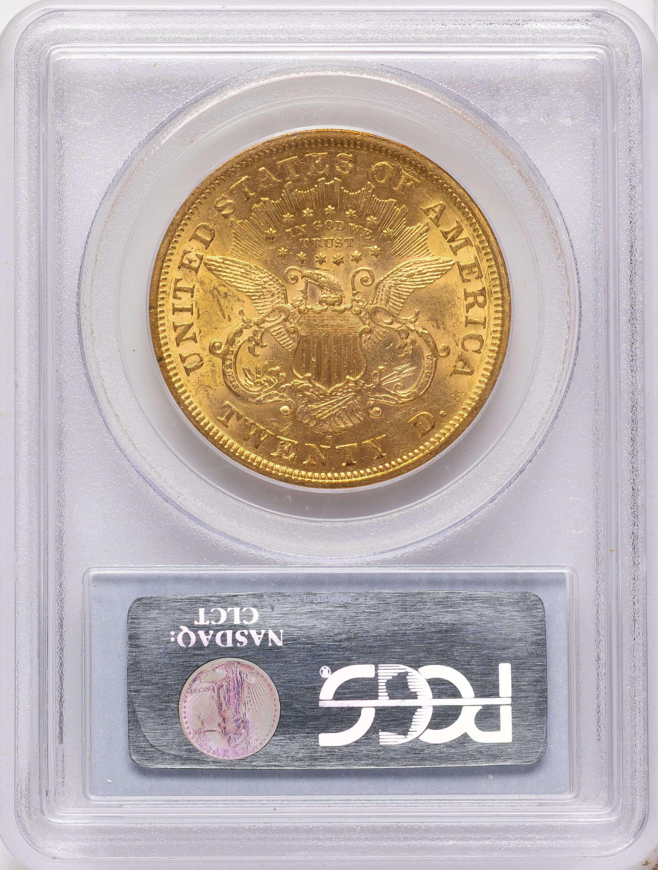 1875-S $20 Liberty Double Eagle PCGS AU58