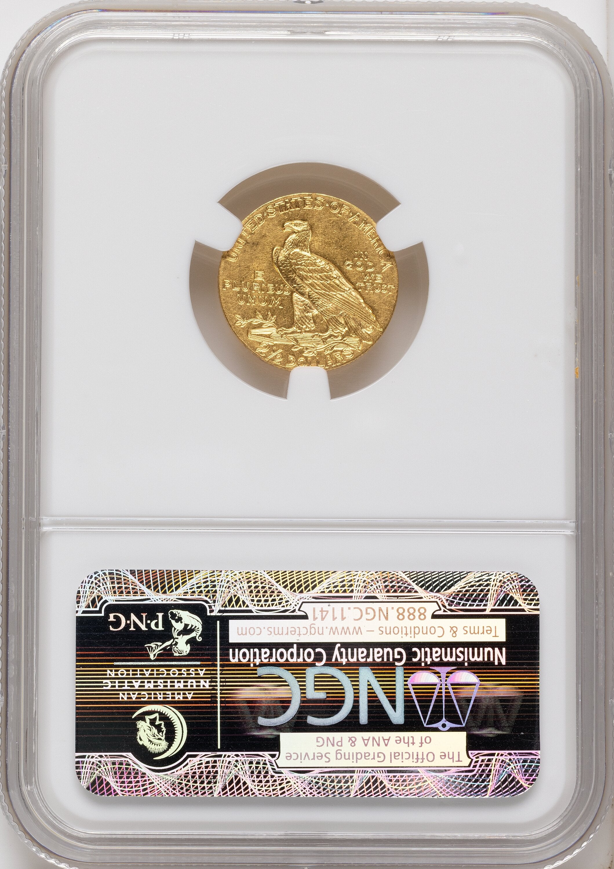 1911 $2.50 Indian Quarter Eagle NGC MS61