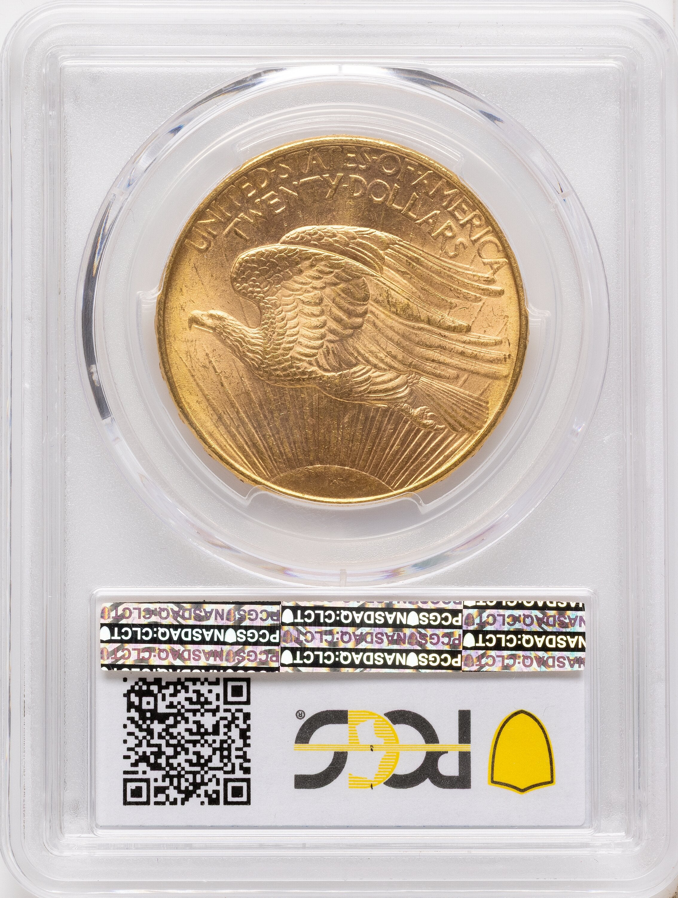 1908-D $20 NO MOTTO CAC Saint-Gaudens Double Eagle PCGS MS64