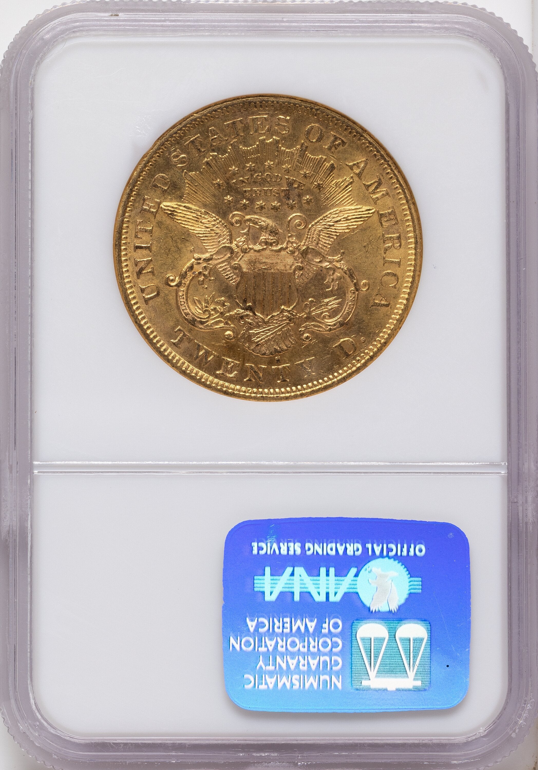 1876-S $20 Liberty Double Eagle NGC MS61