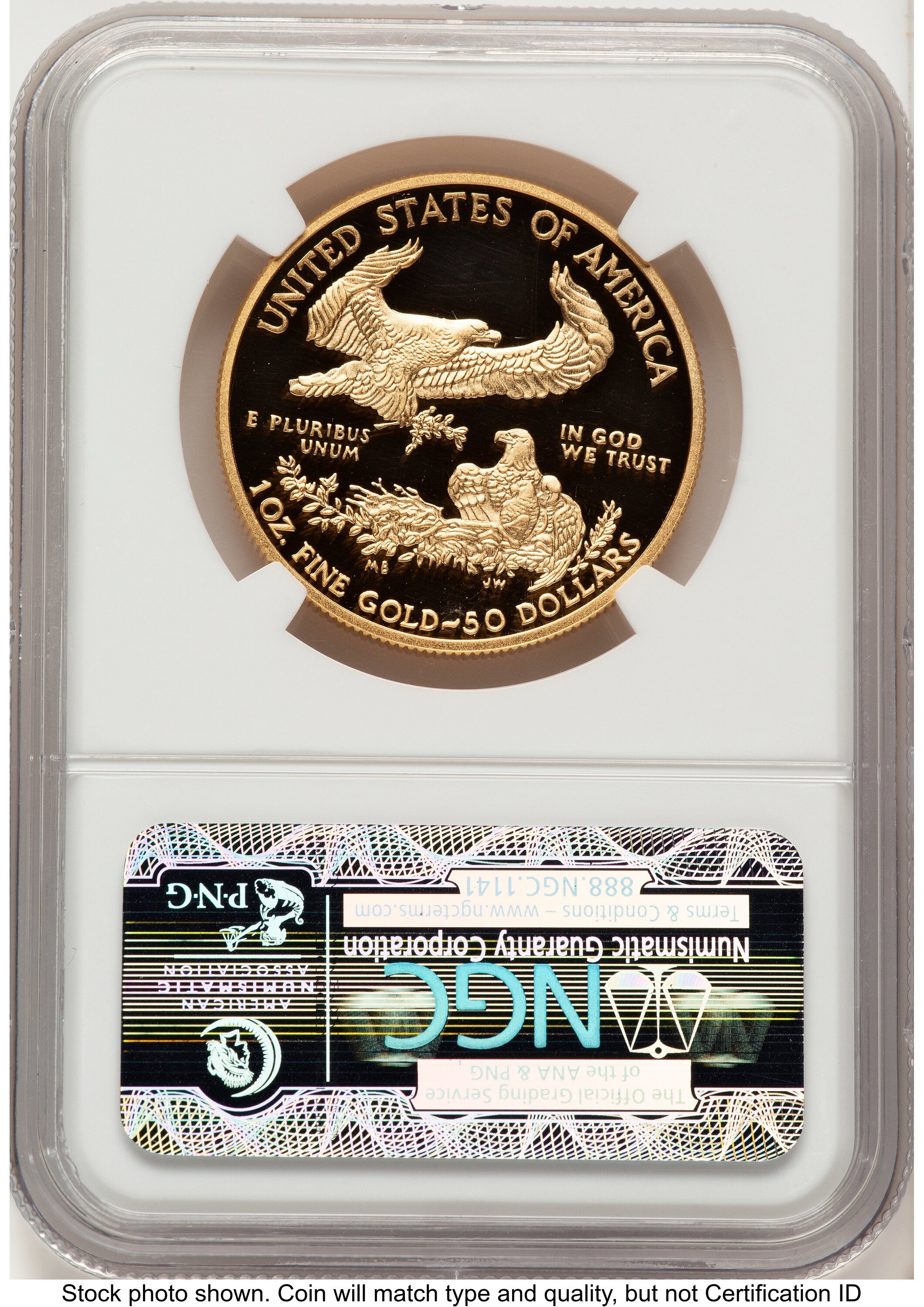 2013-W Proof Gold Eagle 1 oz ER Blue NGC PF70