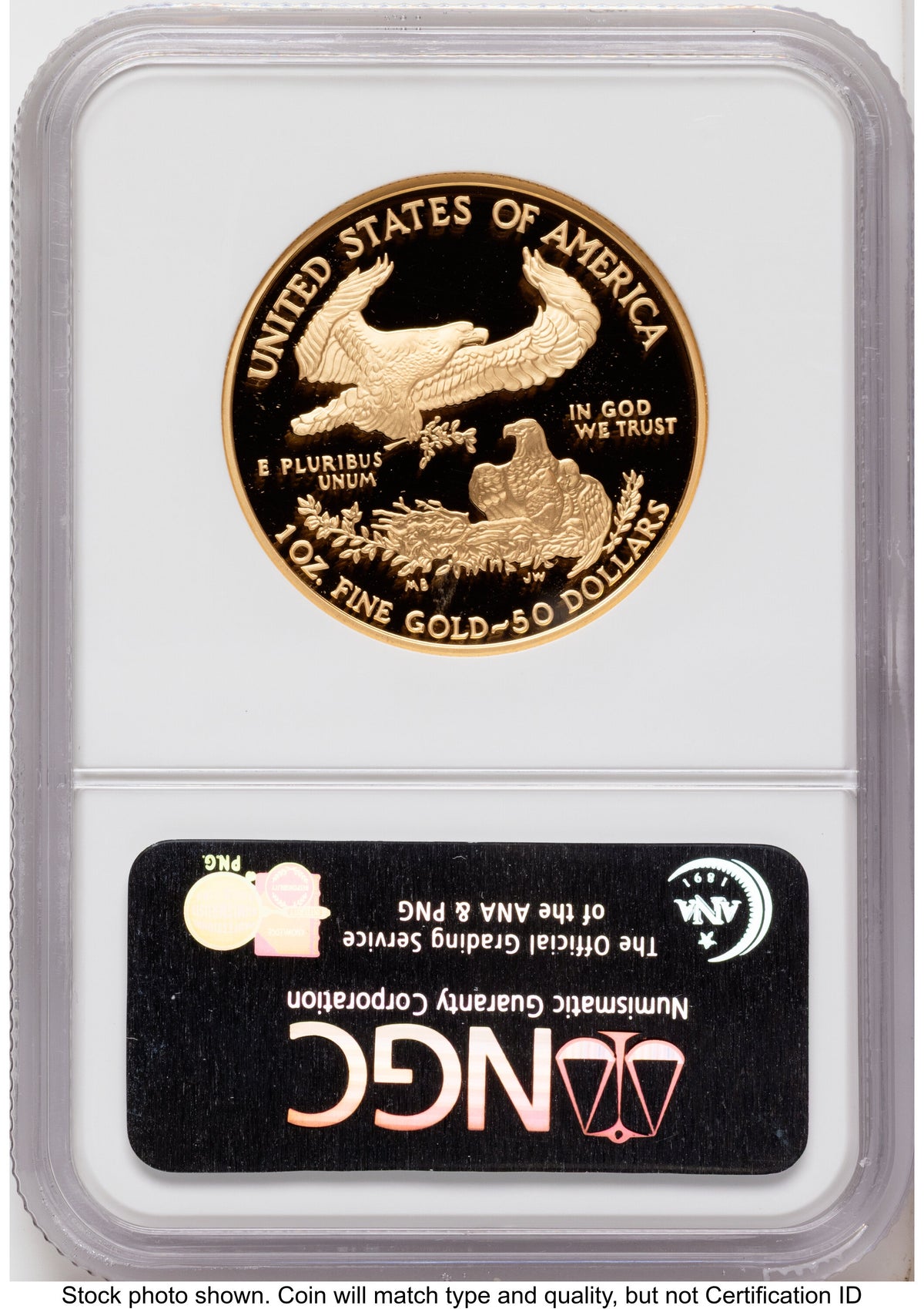 2006-W Proof Gold Eagle 1 oz 20th Anniversary NGC PF70