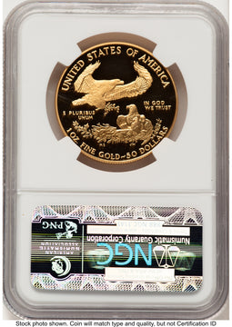 1991-W Proof Gold Eagle 1 oz Brown Label NGC PF70