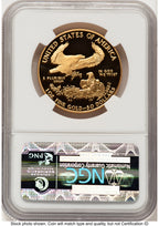 1991-W Proof Gold Eagle 1 oz Brown Label NGC PF70