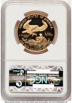 1993-W Proof Gold Eagle 1 oz Brown Label NGC PF70